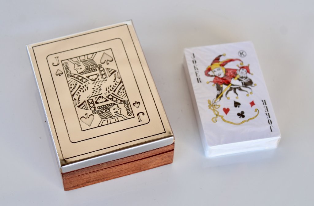 Jack Silver & Wood Card Box